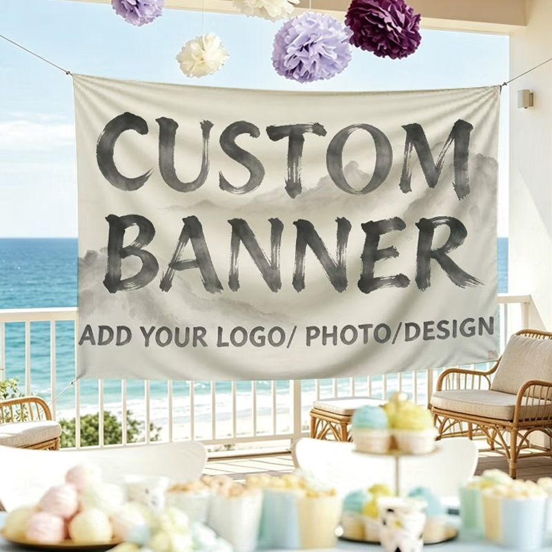 Commercial Printing In Photoshop - Custom Banner Flags Suitable Opening Ceremony