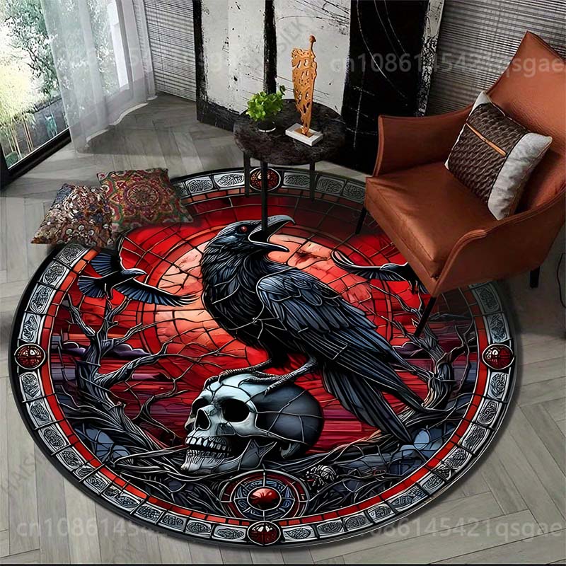 Multiple sizes Raven skull the - Commercial Glass Printing 评论和价格
