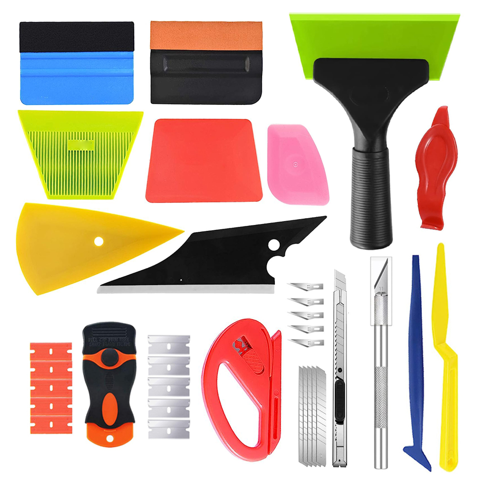 40Pcs Car Window Tint Kit Viny - Screen Printing Squeegee 评论和价格