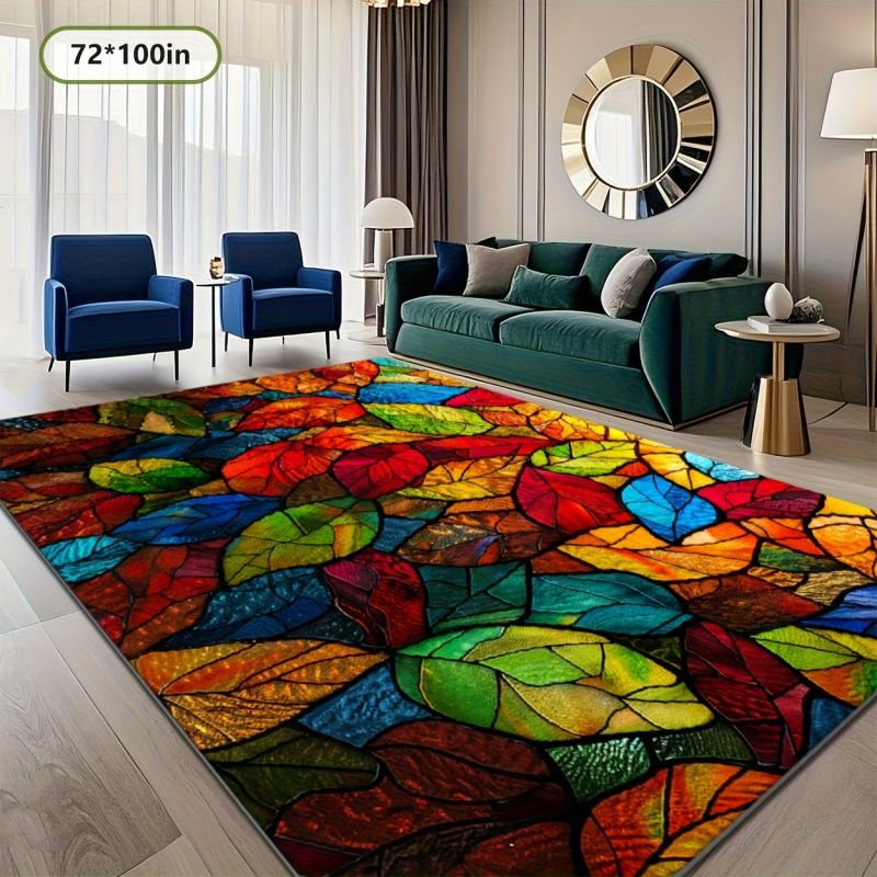 VIKAMA Stained Glass Leaf Prin - Commercial Glass Printing 评论和价格