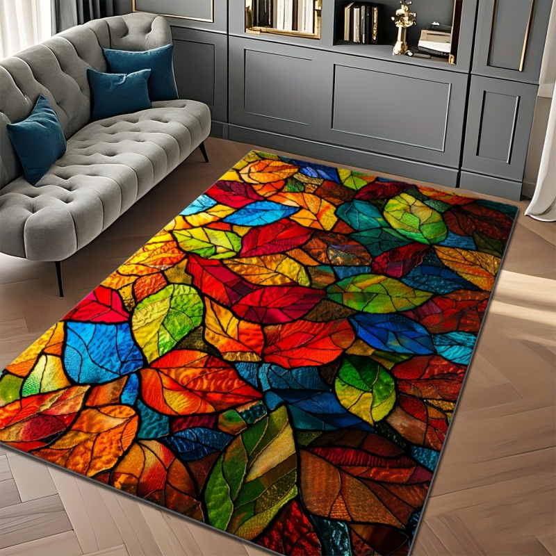 VIKAMA Stained Glass Leaf Prin - Commercial Glass Printing 评论和价格