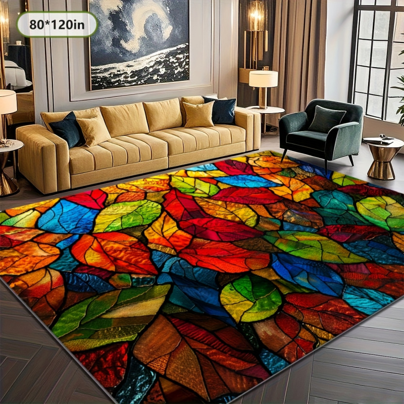 VIKAMA Stained Glass Leaf Prin - Commercial Glass Printing 评论和价格