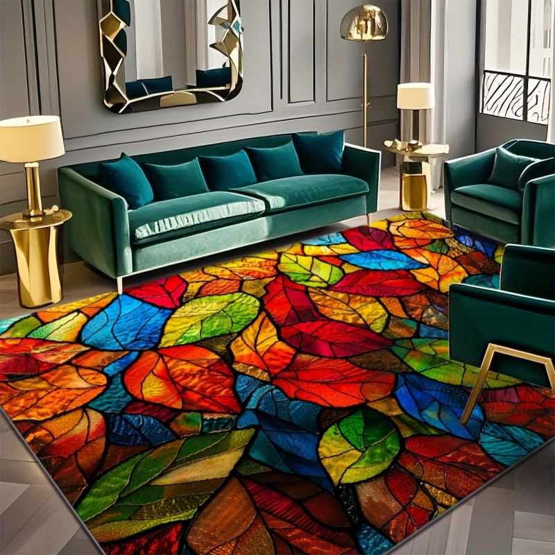 VIKAMA Stained Glass Leaf Prin - Commercial Glass Printing 评论和价格