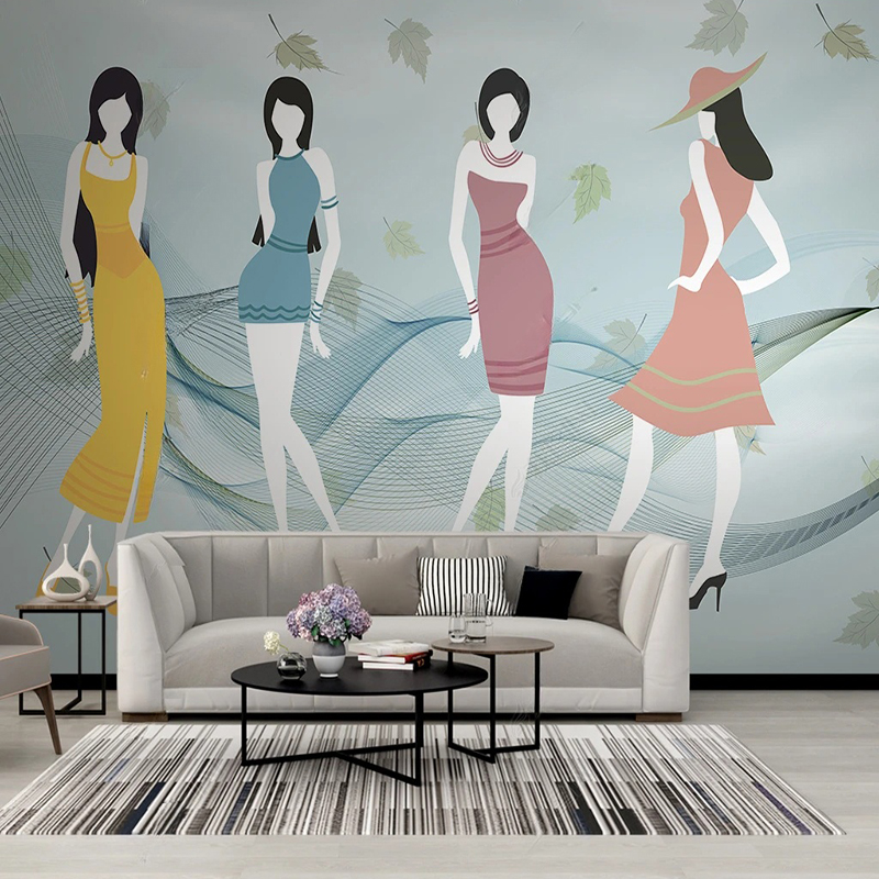 Custom Mural Modern fFresh Sho - Commercial Wallpaper Printing 评论和价格