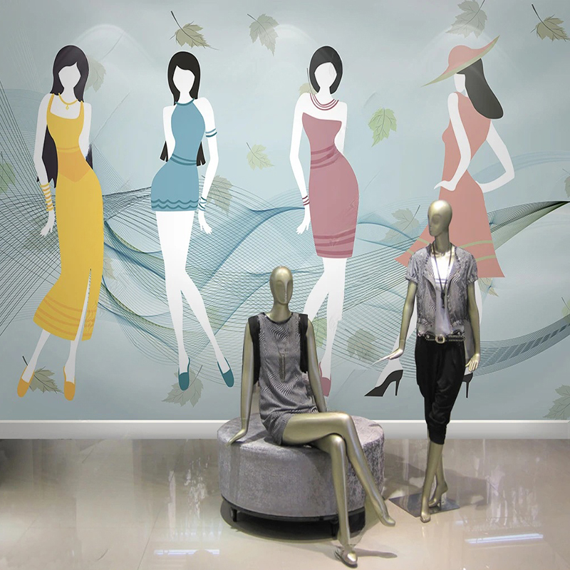 Custom Mural Modern fFresh Sho - Commercial Wallpaper Printing 评论和价格