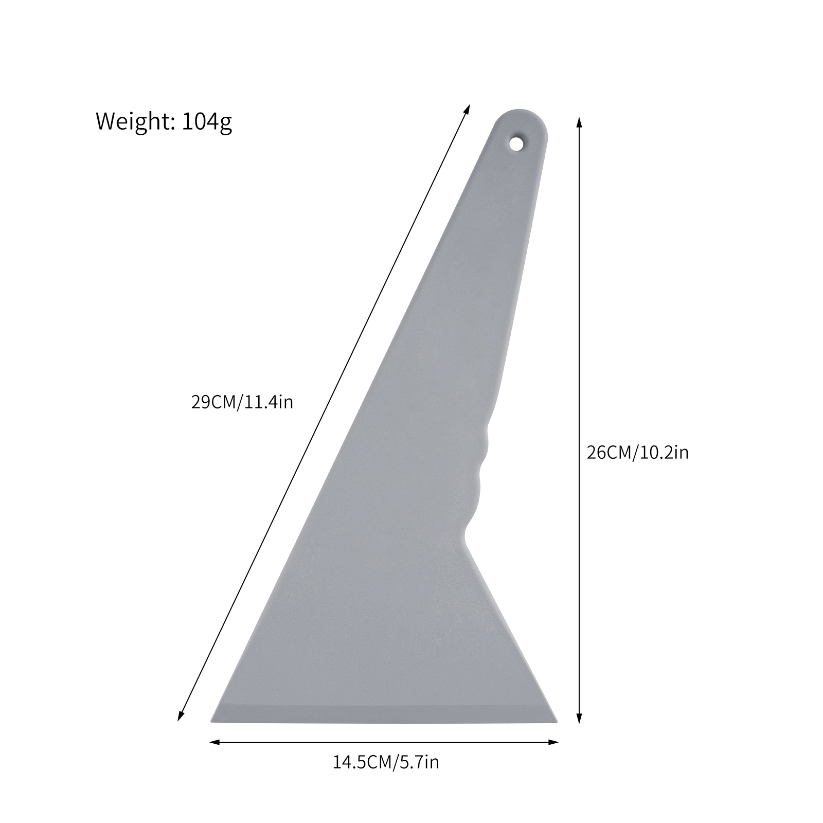 Grey Plastic Handle Triangle S - Screen Printing Squeegee 评论和价格
