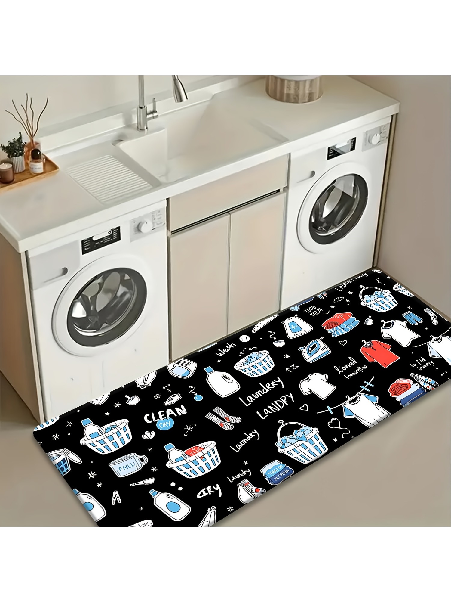 Cartoon Laundry Item All Over  - Commercial Printing Items 评论和价格