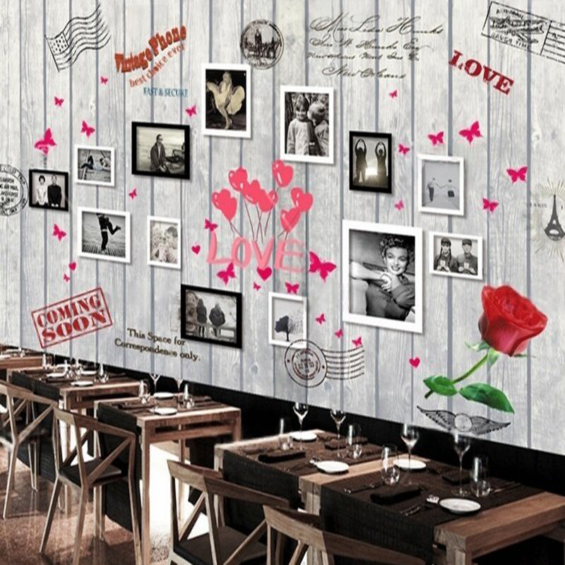 European and American wood gra - Commercial Wallpaper Printing 评论和价格